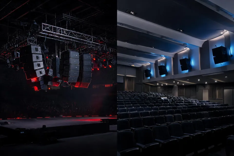 Professional audio deployment across stage and installed venue environments